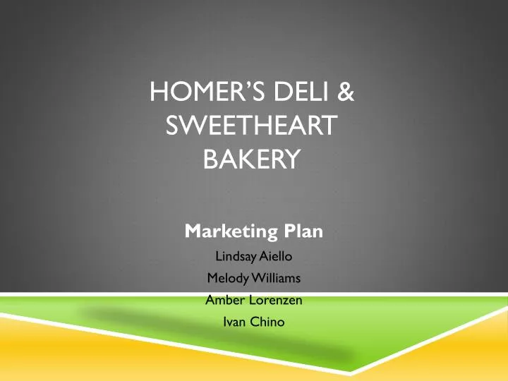 homer s deli sweetheart bakery