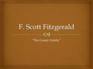 f scott fitzgerald