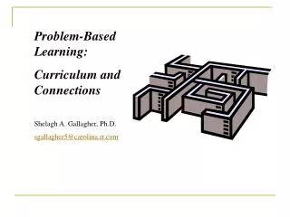 Problem-Based Learning: Curriculum and Connections Shelagh A. Gallagher, Ph.D.