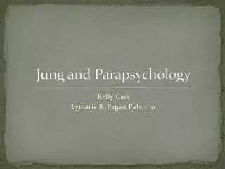 Jung and Parapsychology