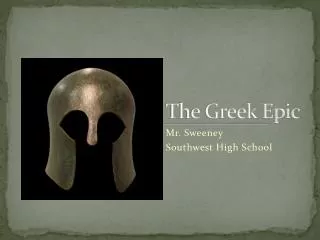 The Greek Epic