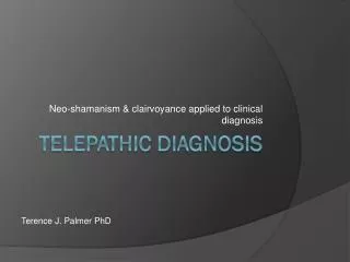 Telepathic Diagnosis