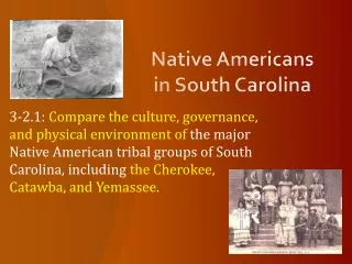 Native Americans in South Carolina