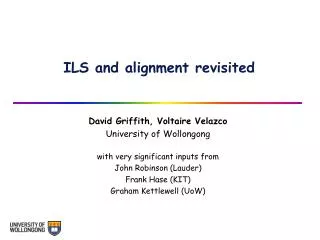 ILS and alignment revisited