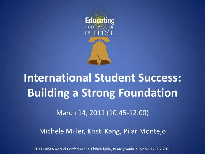 international student success building a strong foundation