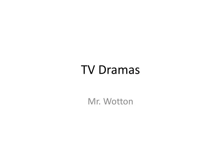 tv dramas