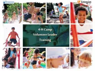 4-H Camp Volunteer Leader Training