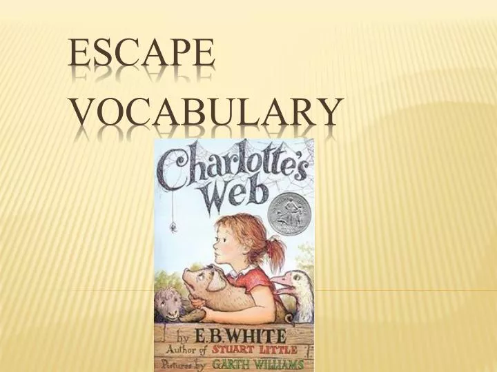 escape vocabulary