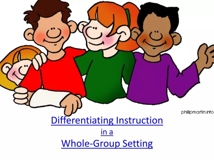 differentiating instruction in a whole group setting