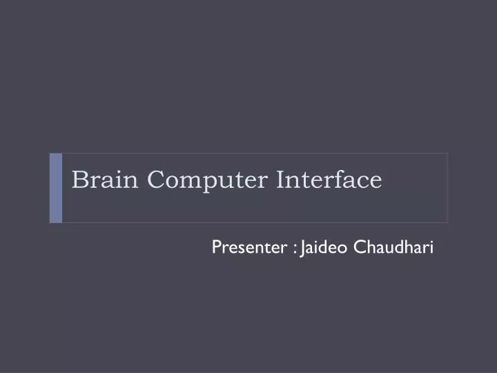 brain computer interface