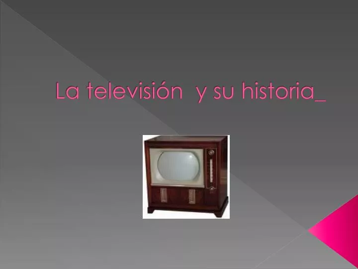 la televisi n y su historia