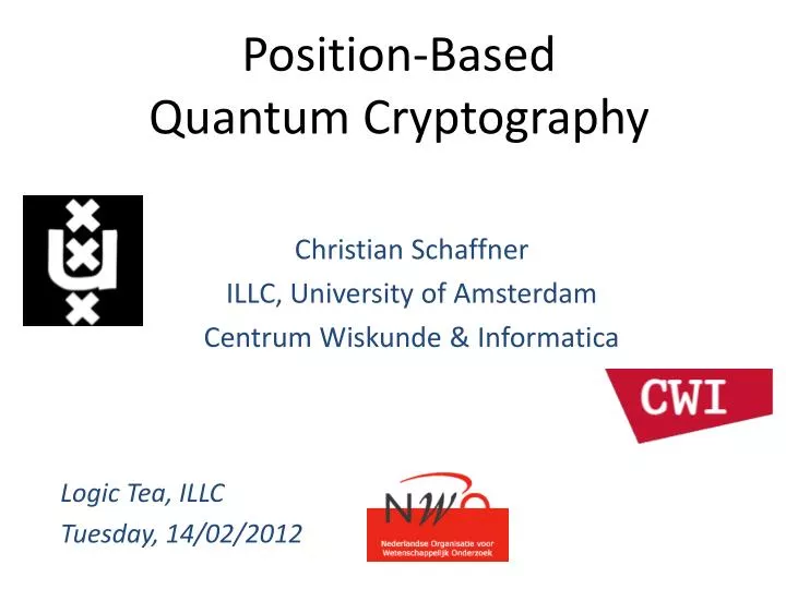 position based quantum cryptography