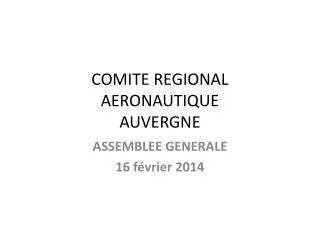 comite regional aeronautique auvergne