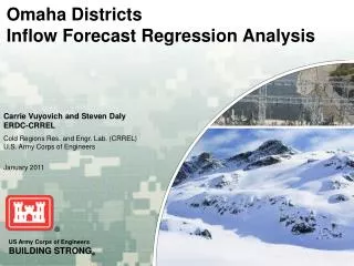 Omaha Districts Inflow Forecast Regression Analysis