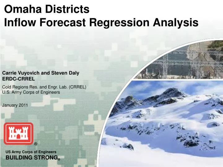omaha districts inflow forecast regression analysis