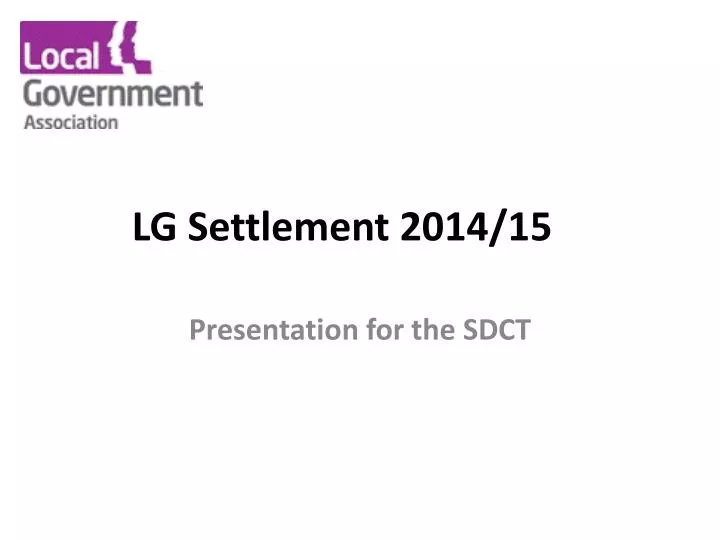 lg settlement 2014 15