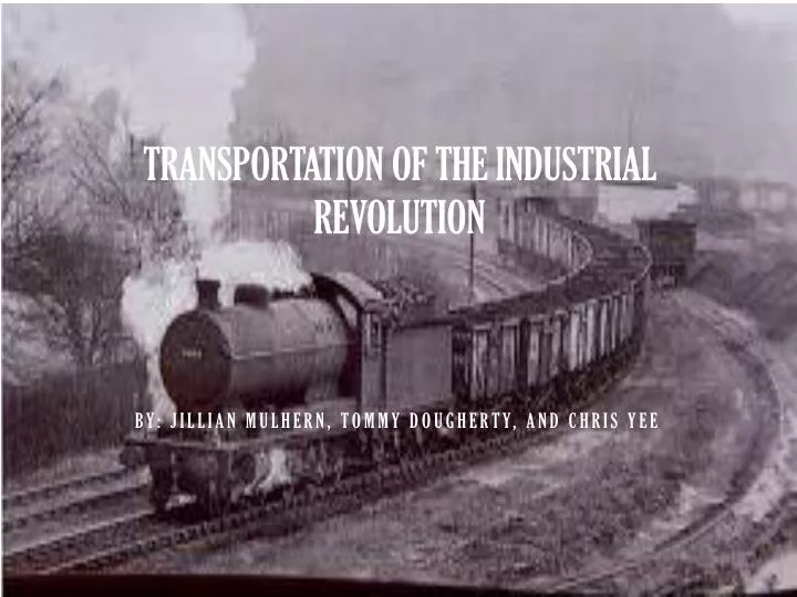 transportation of the industrial revolution