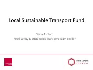 Local Sustainable Transport Fund