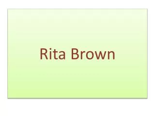 Rita Brown