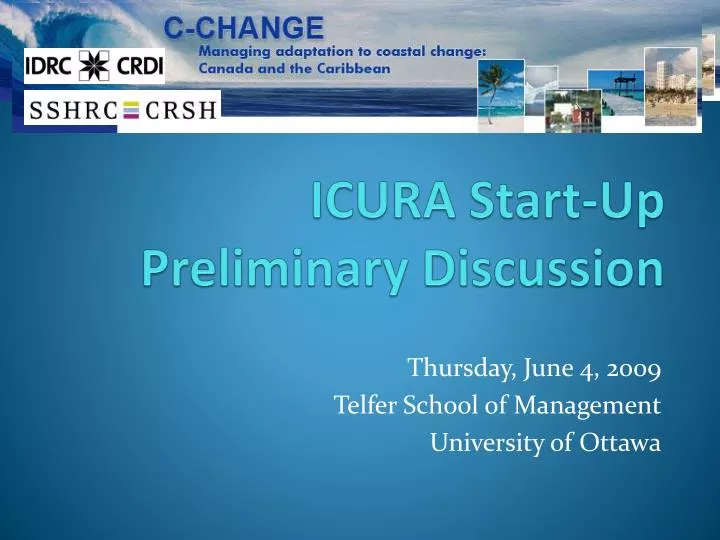 icura start up preliminary discussion