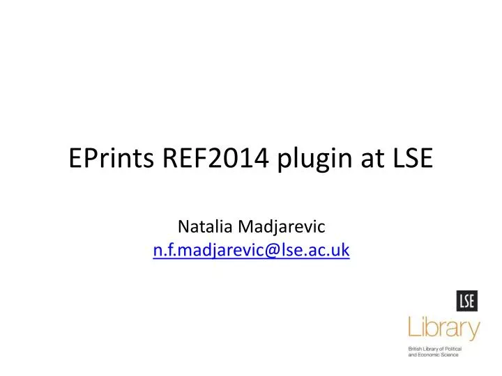 eprints ref2014 plugin at lse