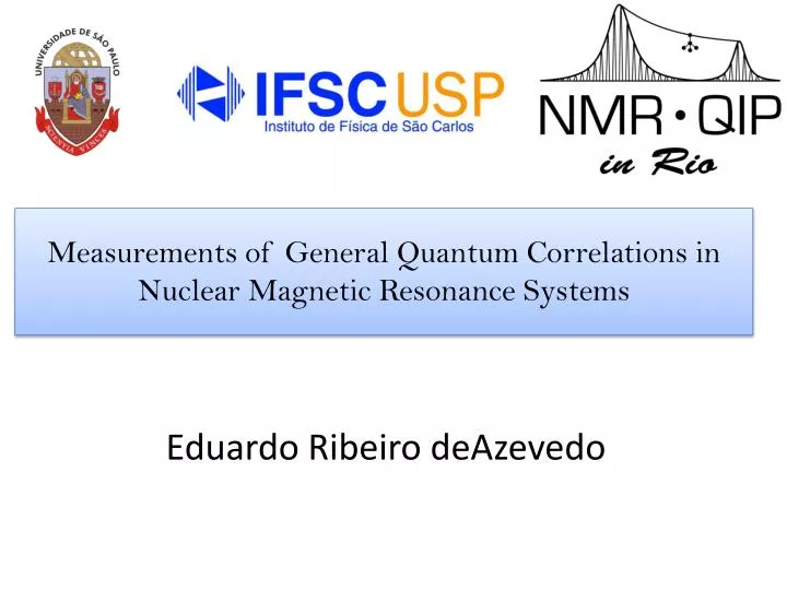 measurements of general quantum correlations in nuclear magnetic resonance systems