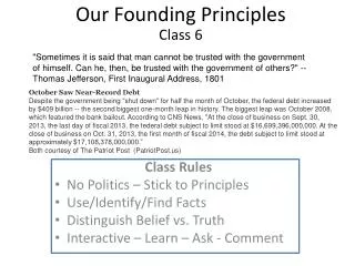 Our Founding Principles Class 6