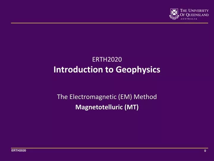 the electromagnetic em method magnetotelluric mt