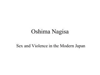 Oshima Nagisa