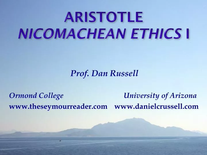 aristotle nicomachean ethics i