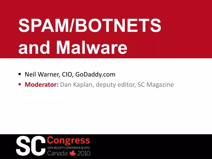 spam botnets and malware