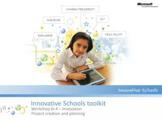 Innovative Schools toolkit