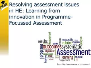 Resolving assessment issues in HE: Learning from innovation in Programme-Focussed Assessment