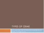 Types of crime - slide 1