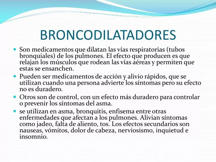 broncodilatadores