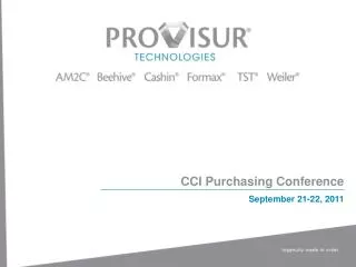 CCI Purchasing Conference