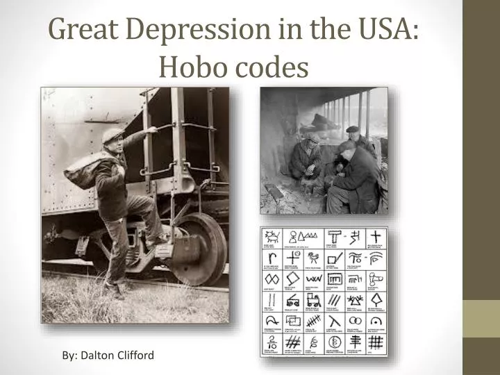great depression in the usa hobo codes