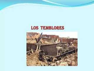 los temblores