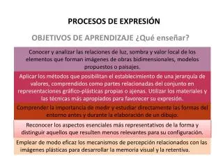 PROCESOS DE EXPRESIÓN