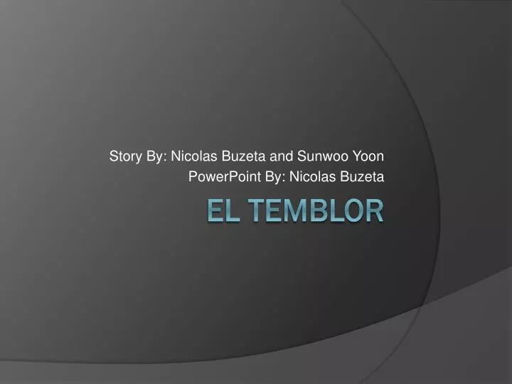 story by nicolas buzeta and sunwoo yoon powerpoint by nicolas buzeta