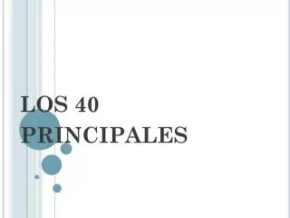 los 40 principales