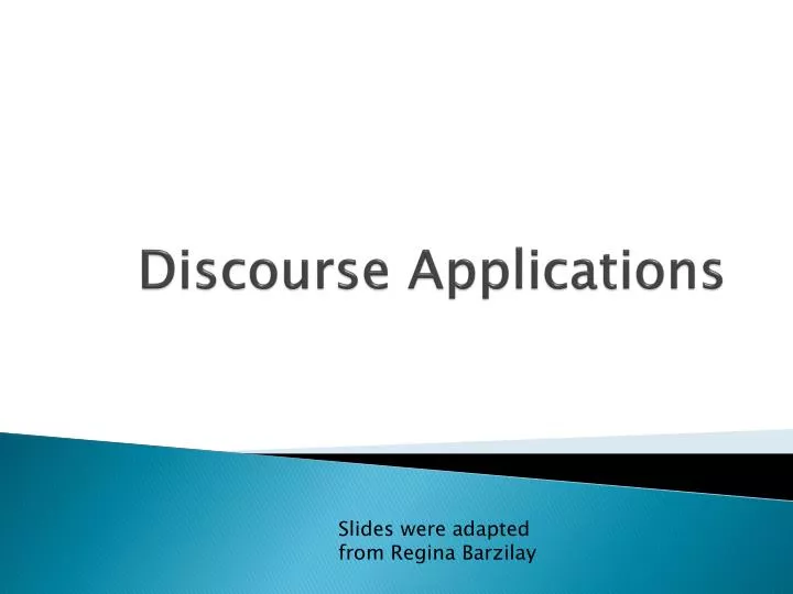 discourse applications