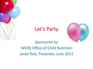 let s party