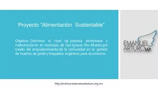 proyecto alimentaci n sustentable