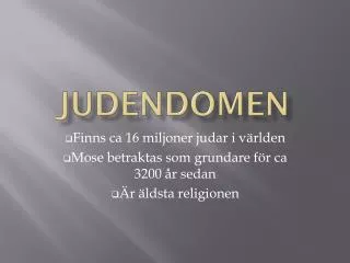 JUDENDOMEN