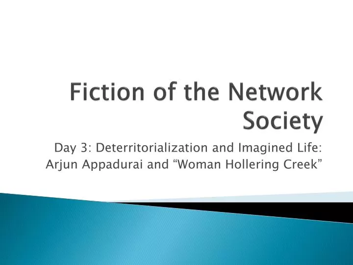 fiction of the network society