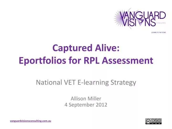 captured alive eportfolios for rpl assessment