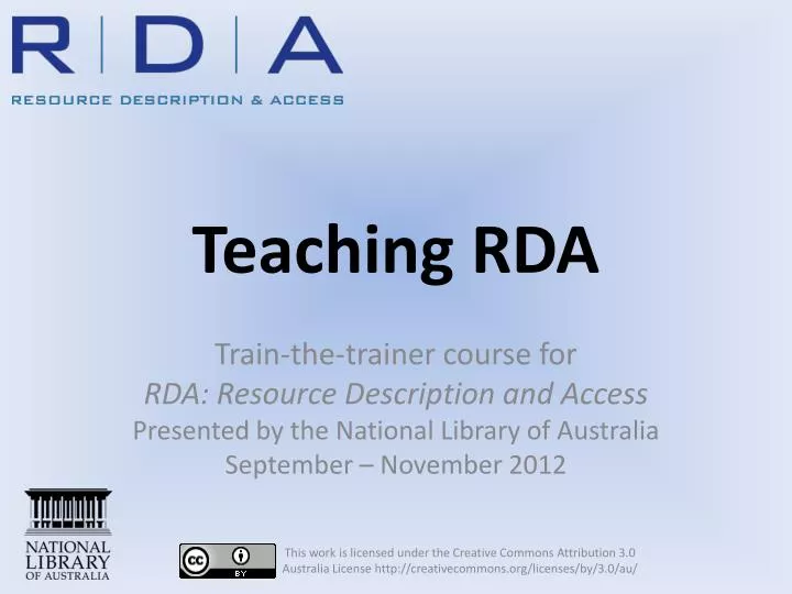 teaching rda