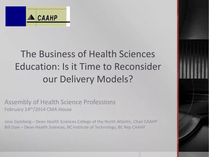 the business of health sciences education is it time to reconsider our delivery models