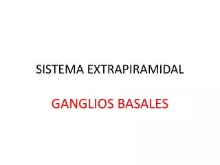 sistema extrapiramidal